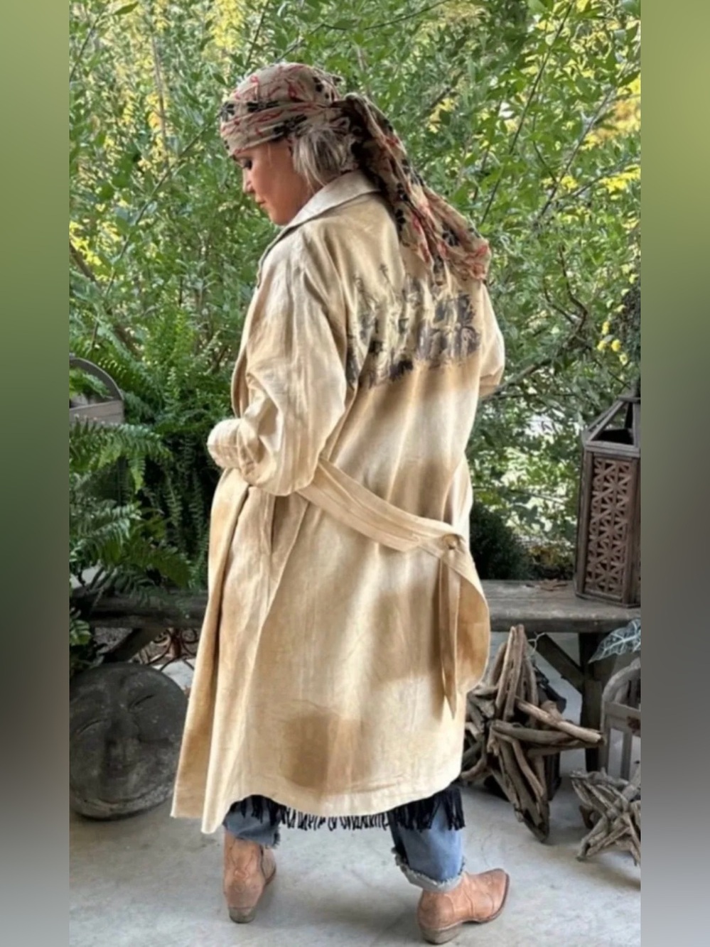 NWOT Jaded Gypsy Prairie Winds Duster/Trench S/M